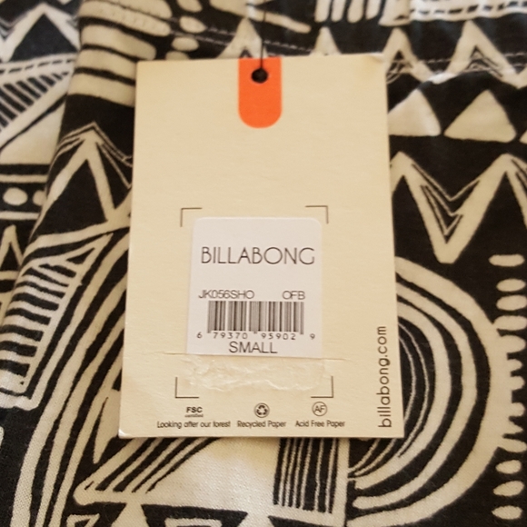 BILLABONG Shout It Black and White Full length skirt. - Picture 3 of 5